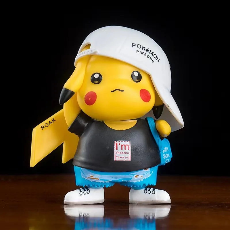 Pokemon Pikachu Psyduck Doll Anime Action Figure Cute Toy Car Desk Q Figural Merchandise Decoration Model Children Birthday Gift