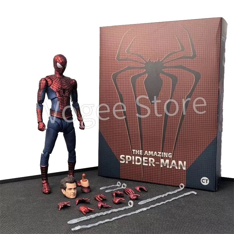 Ct Spider-Man Black Suit Version S.H.Figuarts Andrew Garfield The Amazing spiderman Shf anime Action Figures Model Gifts Toys