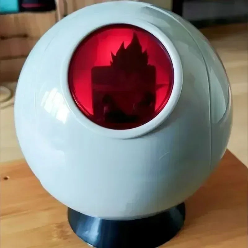 Dragon Ball Super Saiyajin Goku Vegeta Raumkapsel Raumschiff Leuchtende Dekoration Modell Desktop Ornamente Sammlungen Spielzeug Geschenk