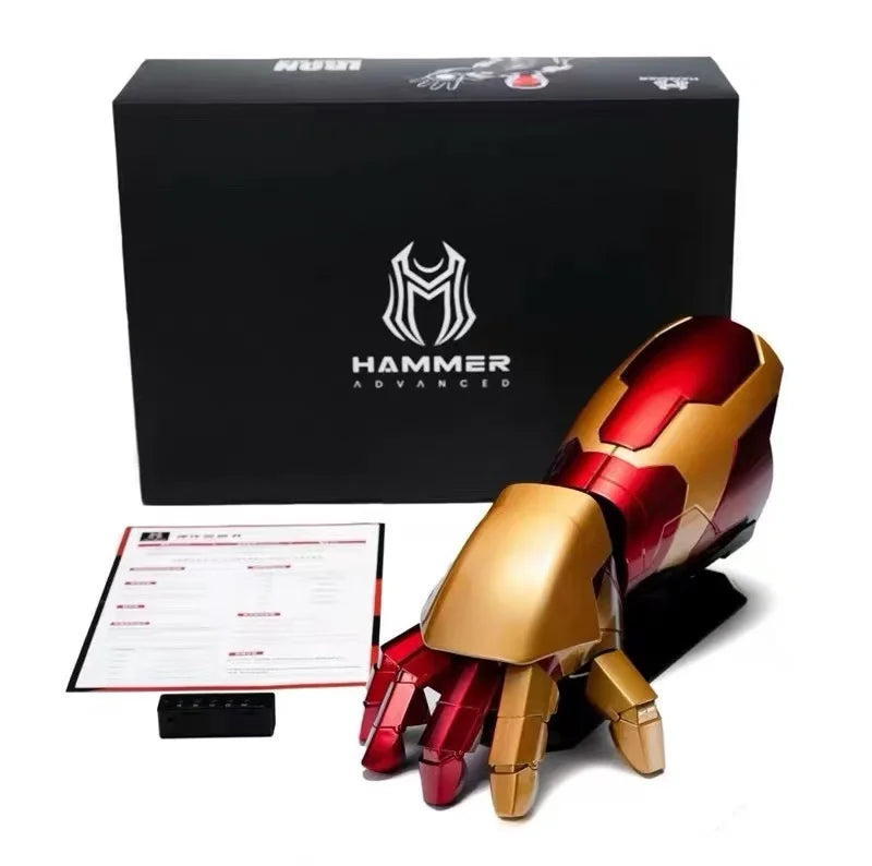 Нов Iron Man Лява и дясна ръка Mk42 Броня Носима ръка Дистанционно и гласово управление Косплей Модел Подаръци Играчка Персонализирани