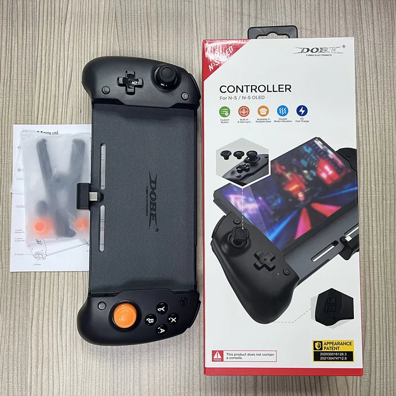 Plug and Play for Nintend Switch OLED In-line Handle Suitable 6-Axis Gyro Joypad for N Switch OLED Console Gamepad TNS-1125