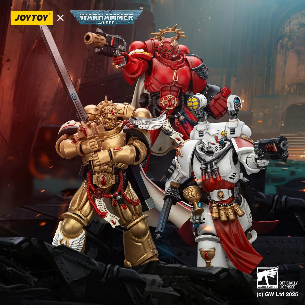 Warhammer Warhammer 40k 1/18 Action Figures Blood Angels Captain  Sanguinary Priest Captain with Heavy Bolt Pistol Power Sword
