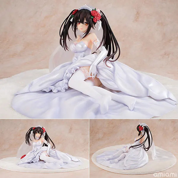 13cm KDcolle Date A Live Kurumi Tokisaki Wedding Dress Anime Figure Date A Bullet Yatogami Tohka Action Figure Model Doll Toys