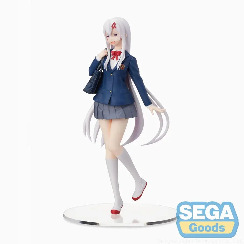 In Stock Original SEGA Re:Life in A Different World From Zero Echidna School Uniform Ver Anime Figure Birthday Present Toy Gifts
