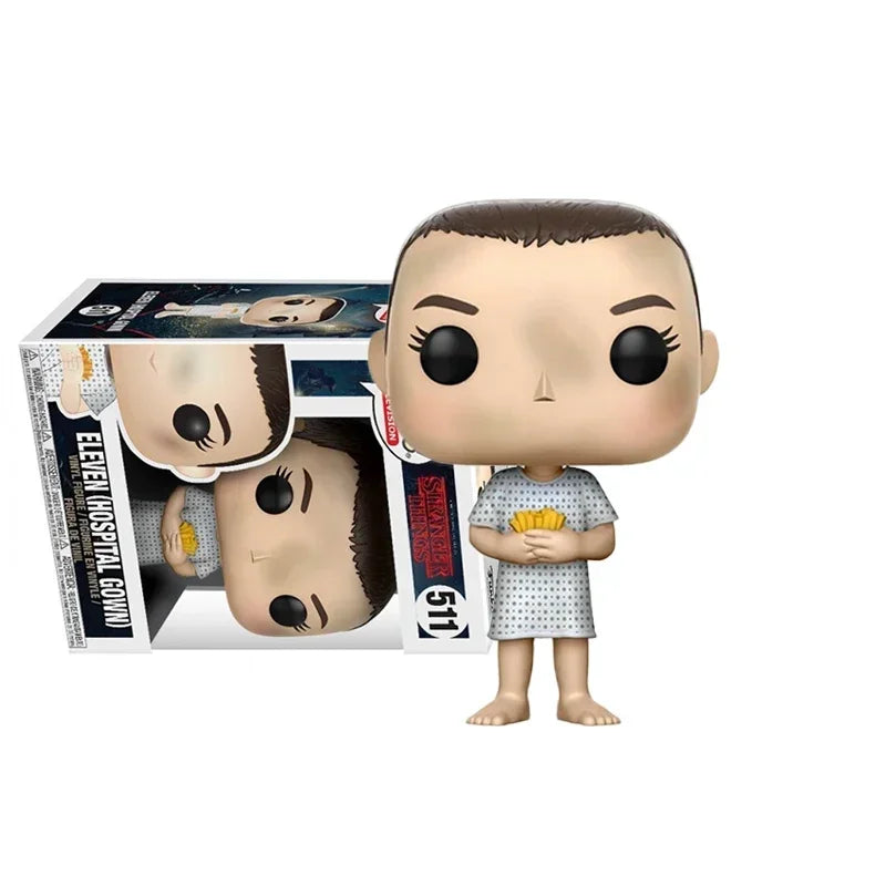 Funko Stranger ELEVEN WITH EGGOS #421 #843 BATTLE#826 HOSPITAL GOWN #511 Action Figure Toys Collection Dolls Gifts for Children