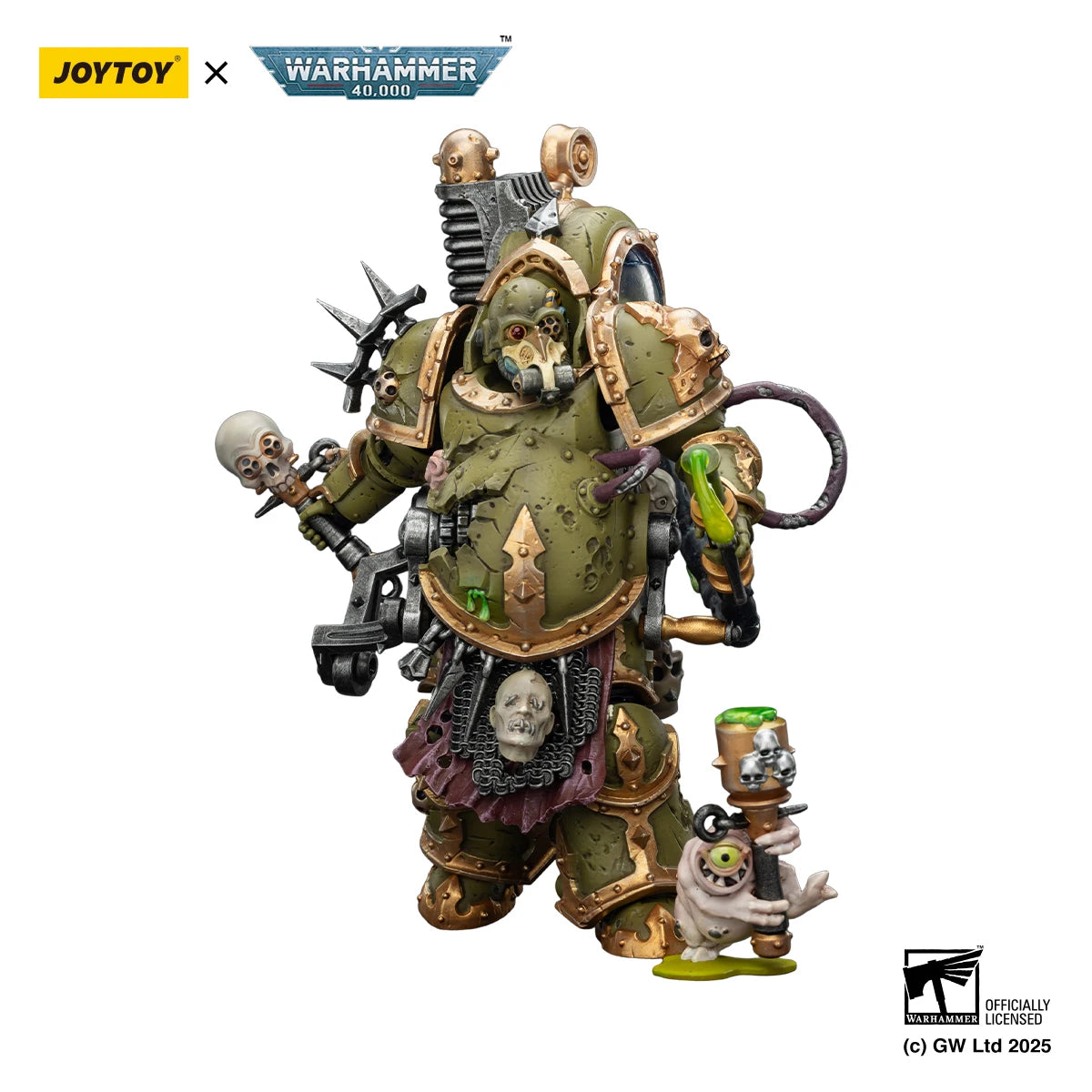 【Pre-sale】JOYTOY Warhammer 40K Death Guard Foul Blightspawn with Plague Sprayer 1/18 Action Figure  Toy
