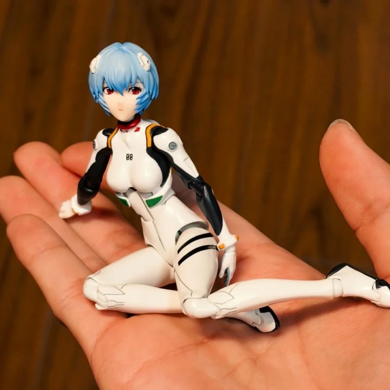 Bandai NEON GENESIS EVANGELION Anime Figure SHF Ayanami Rei Action Figure Toys for Kids Gift Collectible Model  Original