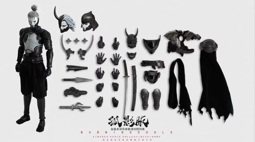 Original DARKCROWN TOYS 6inch BURNINGSOULS Action Figures Immortal Asura Chapter Model Toy Figure Samurai Collection Gift Toys