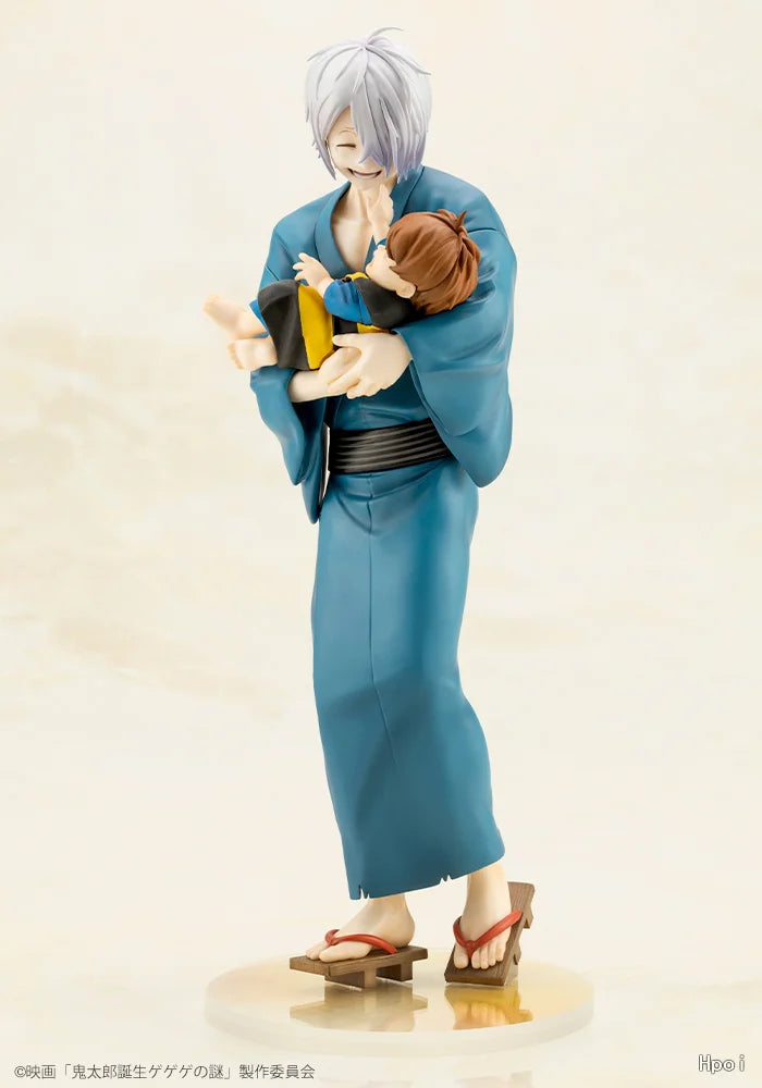 -In Stock Original KOTOBUKIYA Kitaro's Father & Baby  24cm Anime Statue Cartoon Model Doll 2026 New Collection