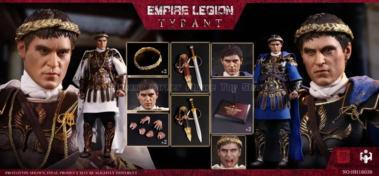 【In Stock】HHMODEL HAOYUTOYS HH18038 Imperial Legion Tyrant Double Set Edition 1/6 Action Figure