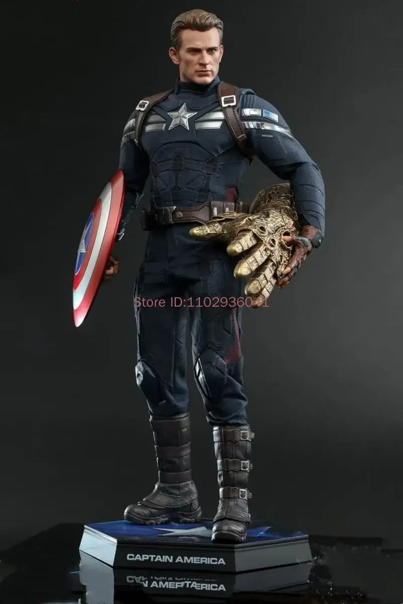 Marvel Avengers 4 Authentic Captain America Undercover Suit Action Figure Handmade Collection Toy Ht MMS607 Ornament