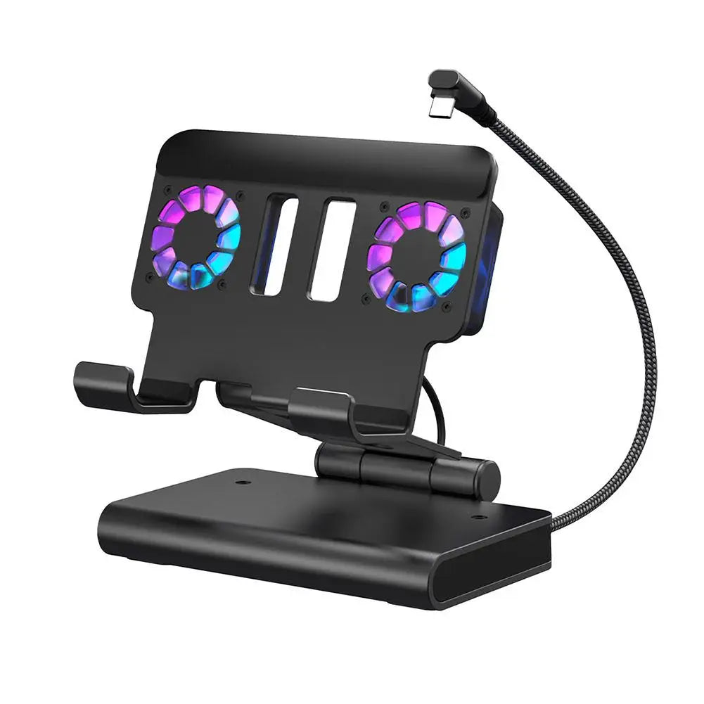 6-in-1 Cooling Dock for Switch 2 - 4K 144Hz HDMI Dock with Dual Fans, TV Mode Adapter, Portable Stand & Heat Dissipation