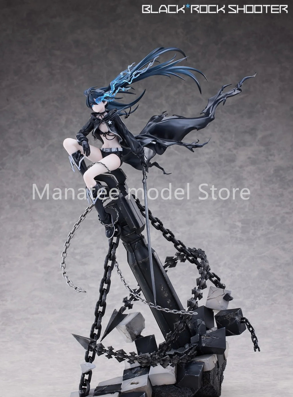 100% Original Black Rock Shooter PVC Action Figure Anime Model Toys Figure Collection Doll Gift