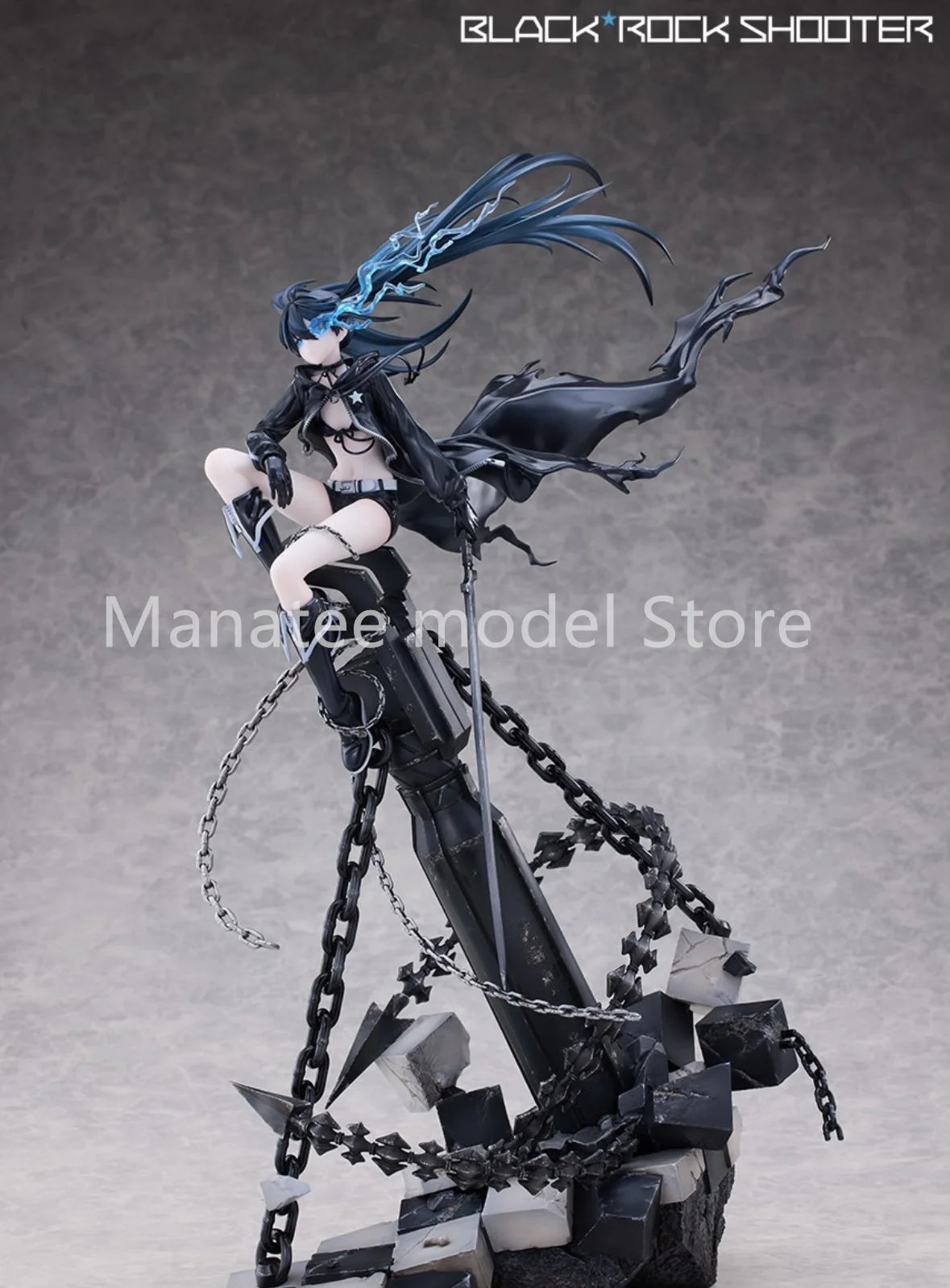 100% Original Black Rock Shooter PVC Action Figure Anime Model Toys Figure Collection Doll Gift
