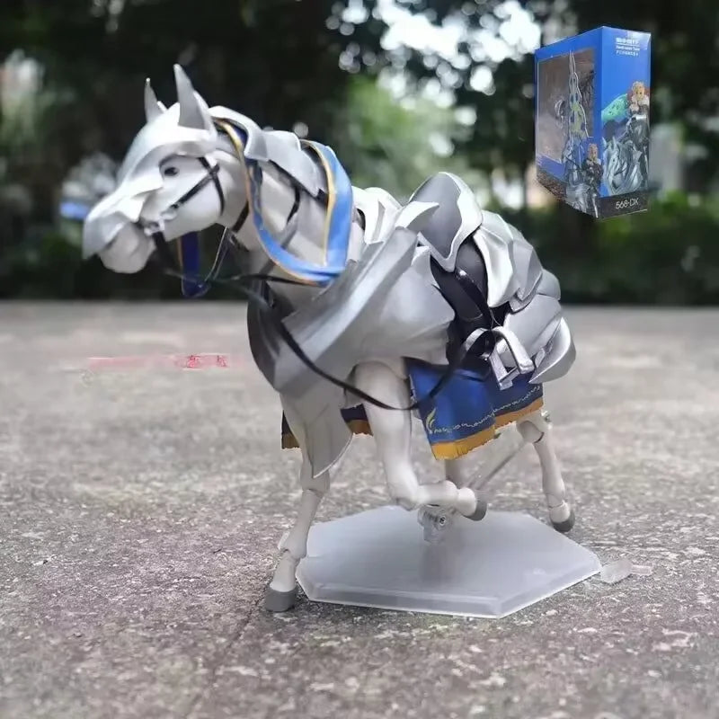Fate/stay night Anime Figure Altria Pendragon Action Action with Armored Warhorse Figma 568 Dx Figurine Collection Ornament Gift