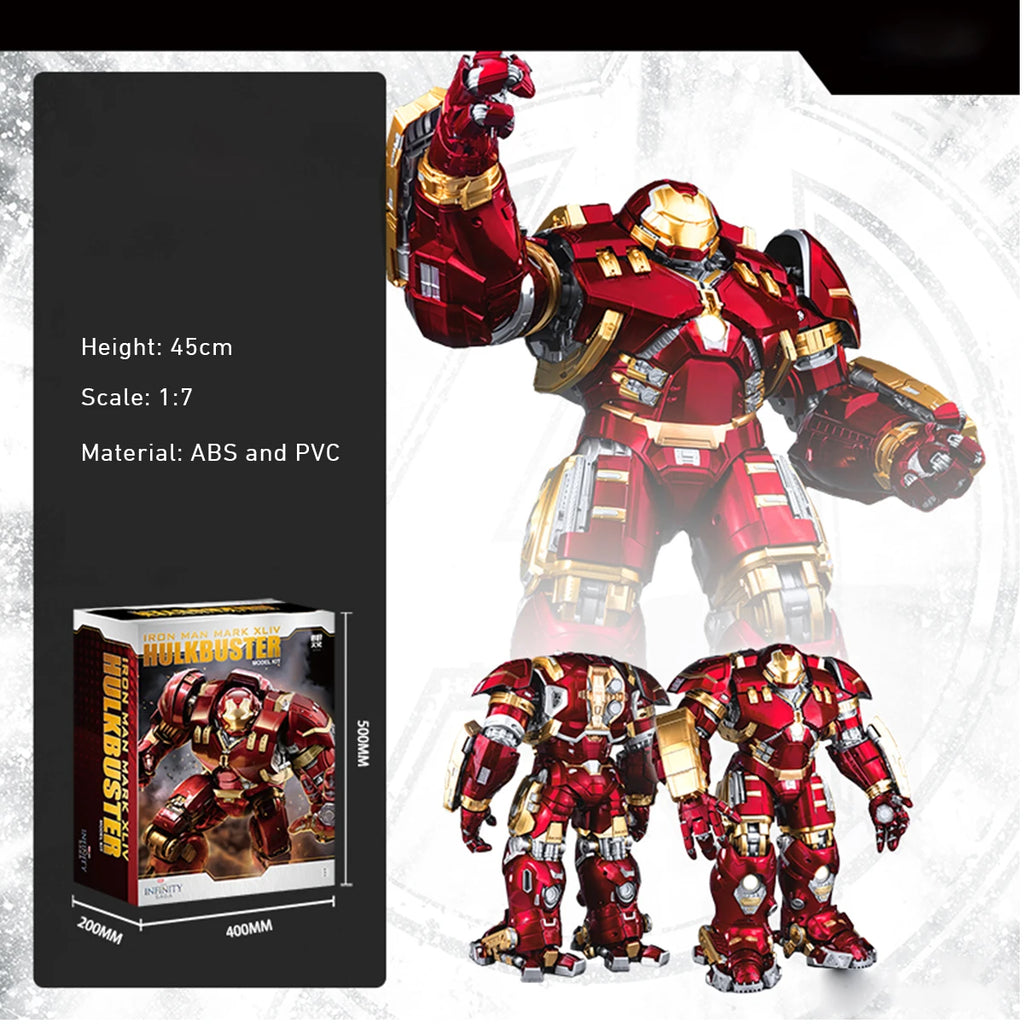 HiPlay Fondjoy Plastic Model Kits: Iron Man MK44 Mark XLIV Hulkbuster 1:7 Scale Collectible Action Figures MV2023801X