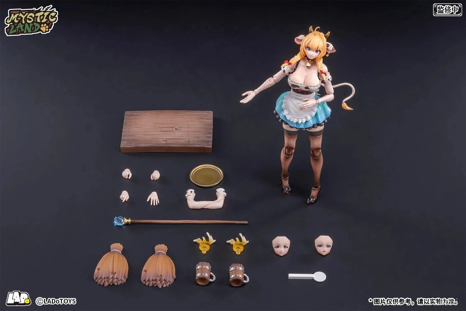 LadoToys Anime Figure Mystic Land Daisy Torres Beer Cow Girl One Twelfth Scale Pvc Collectible Model For Adult Collection Decor