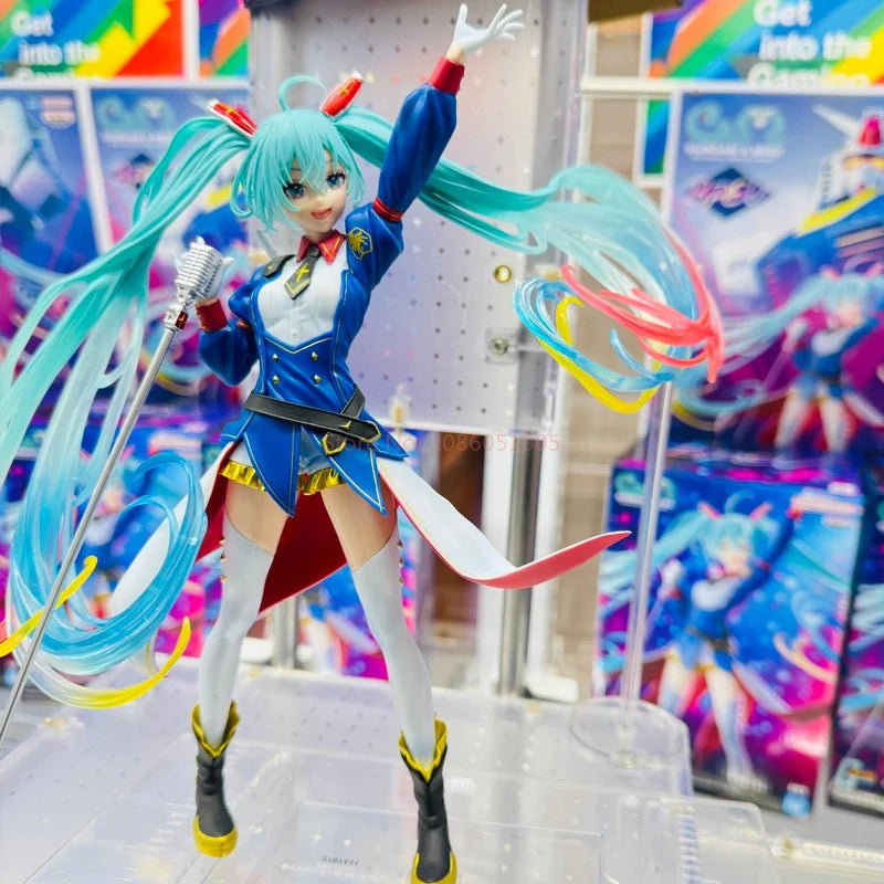 In Stock  Genuine Bandai Evolve Gundam X Miku Anniversary Speical Project Banpresto Vocaloid Hatsune Miku Collectibles Toy