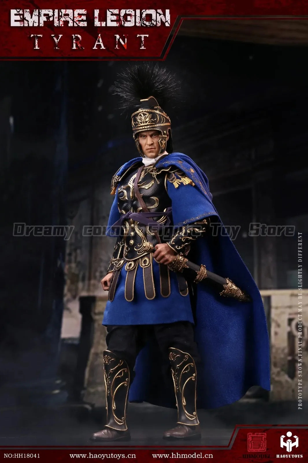 【In Stock】Original HHmodel HaoYuTOYS HH18041 Imperial Legion Tyrant Black Gold Man and Horse Set Edition 1/6 Action Figure Toy