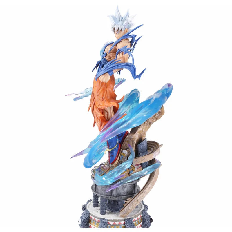 YUNQI CREATE Studio PVC GK Dragon Ball Z Son Goku Ultra Instinct Statue 50cm DBZ Anime Model Action Figure Collection Toy Figma