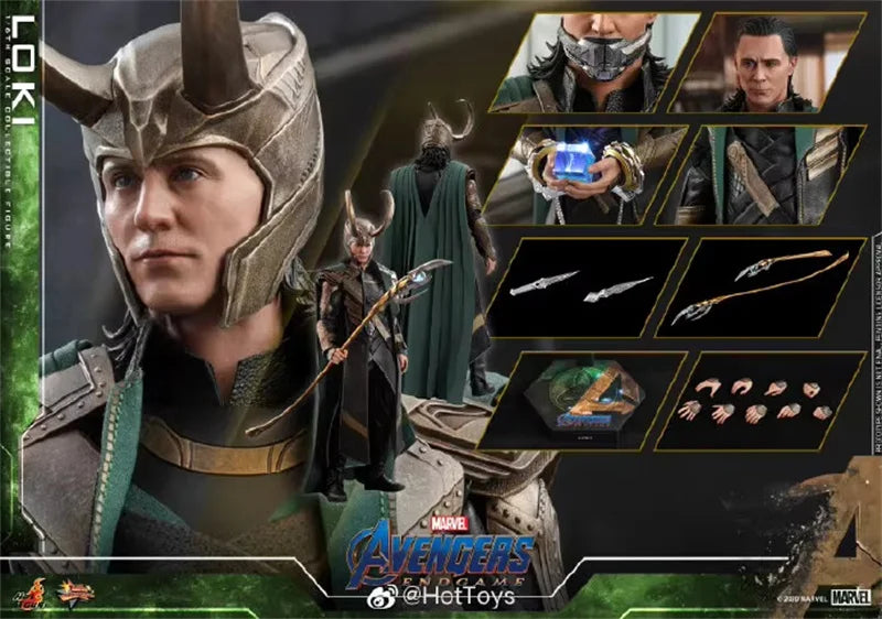 Original Hot Toys Mms579 Loki Laufeyson Endgame Figure 1/6 Movie Character Model Art Collection Model Toy Birthday Gift