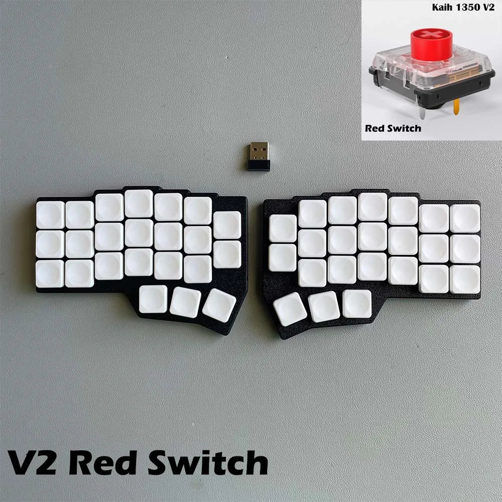 CHOC CORNE V4.1 Low Profile Ultrathin Split Mechanical Keyboard Hot-swap Kaih V1/V2 Switch 2.4G Wireless VIAL Programmable