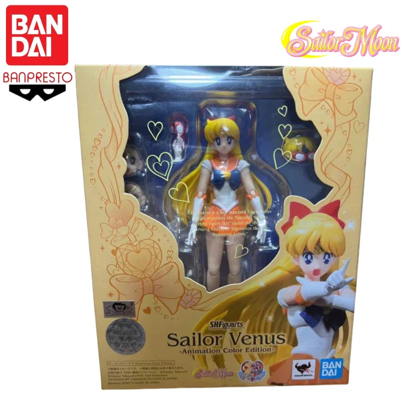 Auf Lager: Original Bandai SH Figuarts Modellspielzeug Chibiusa Tomoe Hotaru Meiou Setsuna Anime-Actionfiguren Spielzeug Sailor Moon