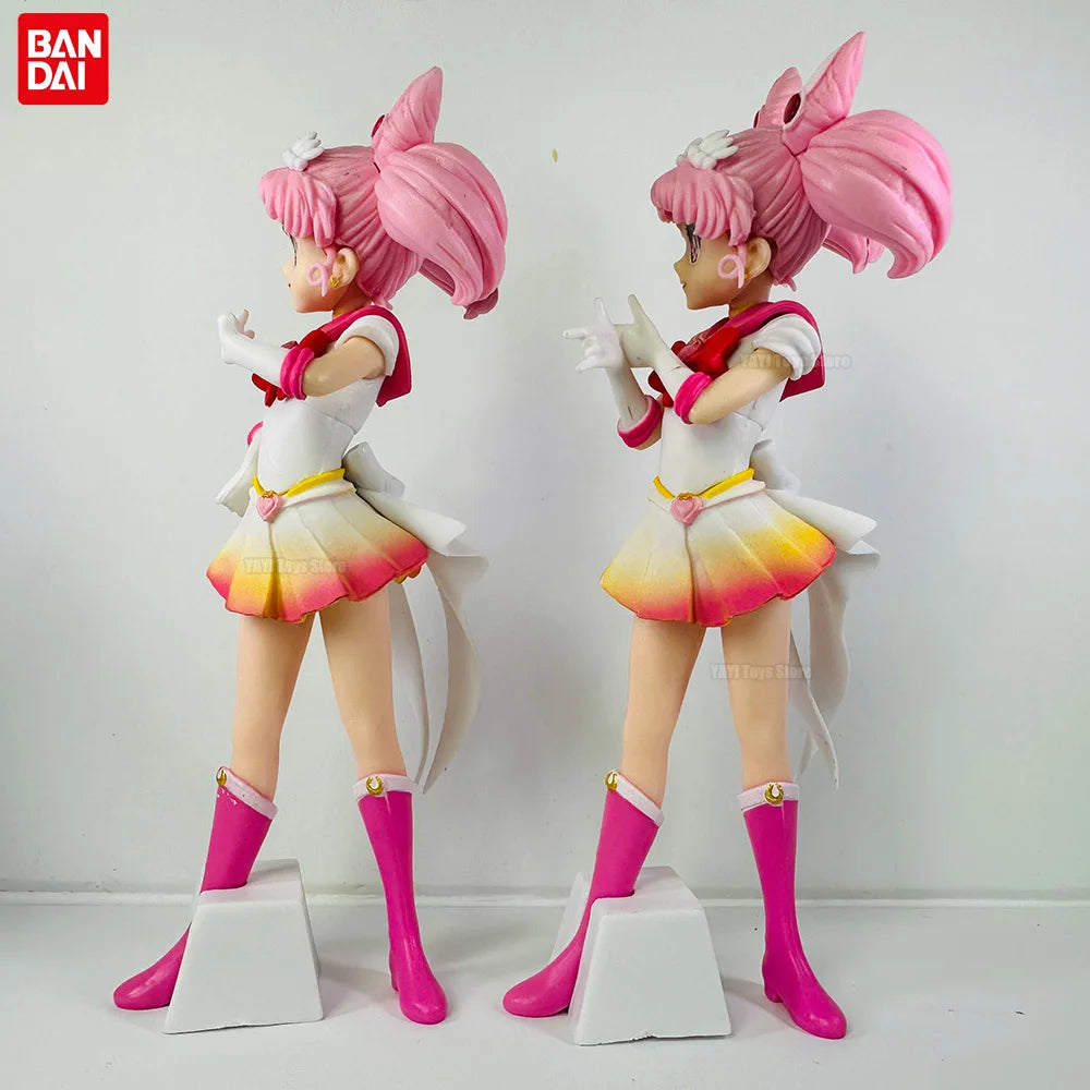 17 см красива пазителка Sailor Moon Cosmos аниме фигурка от филма Glitter Glamours Super Sailor Chibi Moon екшън фигурка играчка подарък