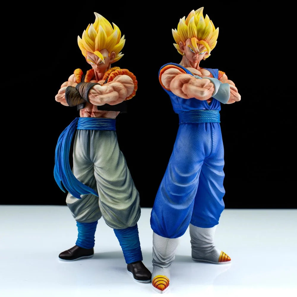 Anime Dragon Ball Z Figure Vegetto Gogeta Action Figure Two Heads Replacable PVC Statue Model Collection Gifts