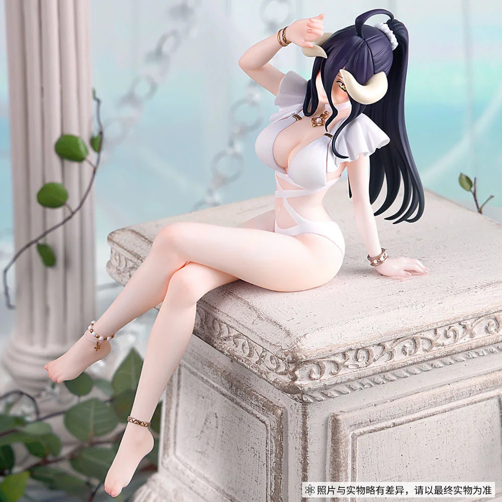 OVERLORD Albedo Swimsuit Figure Anime Beautiful Girl Statue Collectible Model Desktop Ornament Otaku Birthday Holiday Gift