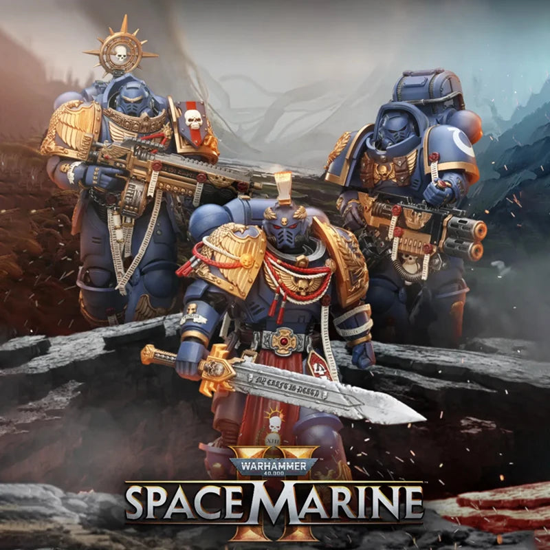 JOYTOY Warhammer 40K Ultramarines Heavy Relic Primus Armor 1/18 Action Figures Heavy Artificer Armor Game Model Collectible Toys