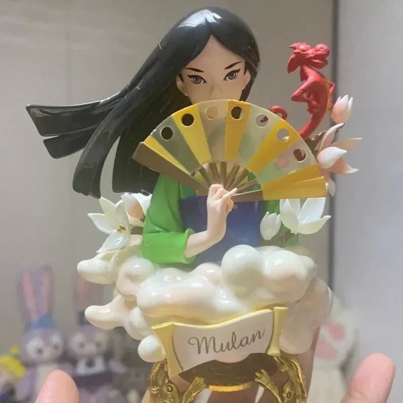 Disney Princess Art Bust Series Anime Action Figures Art Gallery Collection Decoration Statue Desk Ornament Toys Birthday Gift