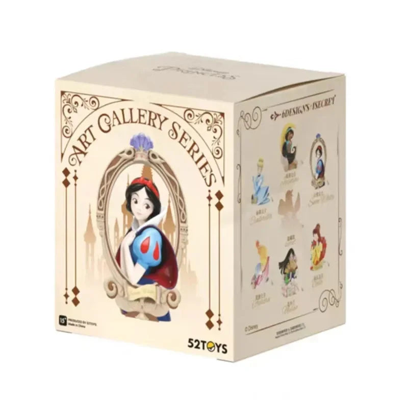Disney Princess Art Bust Series Anime Action Figures Art Gallery Collection Decoration Statue Desk Ornament Toys Birthday Gift