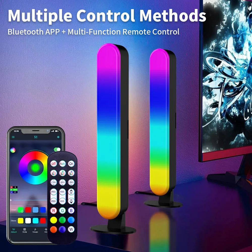 RGB USB WS2812 5V Light Music Rhythm Pickup Lights Sound Activated Updated USB Rechargeable Model Christmas Decoration Home Part