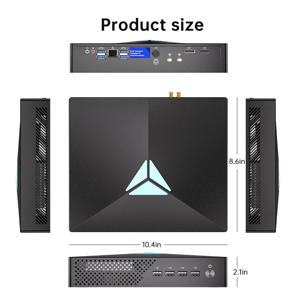 MSECORE MV200 Intel Core i9-9900KF GTX1050Ti Dediziertes Kartenspiel Mini-PC Windows 11 Büro-Desktop-Computer NVME DDR4 4K wifi6