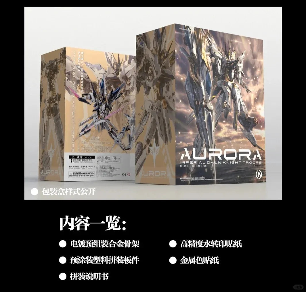 Infinity Nova 1/100 Aurora In Era Pmd Action Figures Alloy Die Casting Frame Mecha Model Kit Assembly Toy Desktop Ornament Gifts