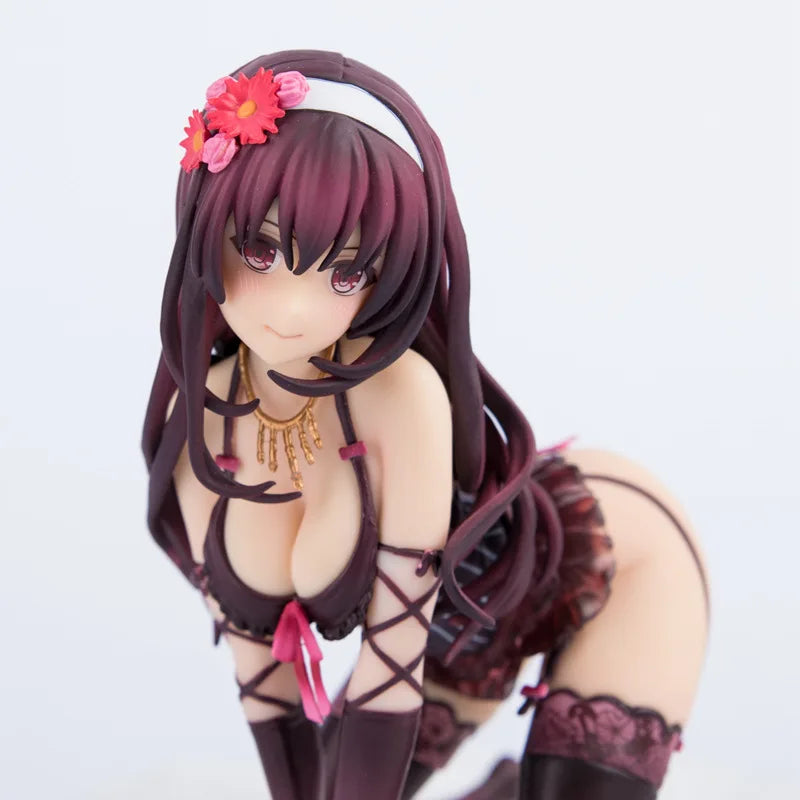12cm Saenai Heroine No Sodatekata Kasumigaoka Utaha Kneeling Position Anime Girl Figures Statue Models Boys Collectible Doll Toy