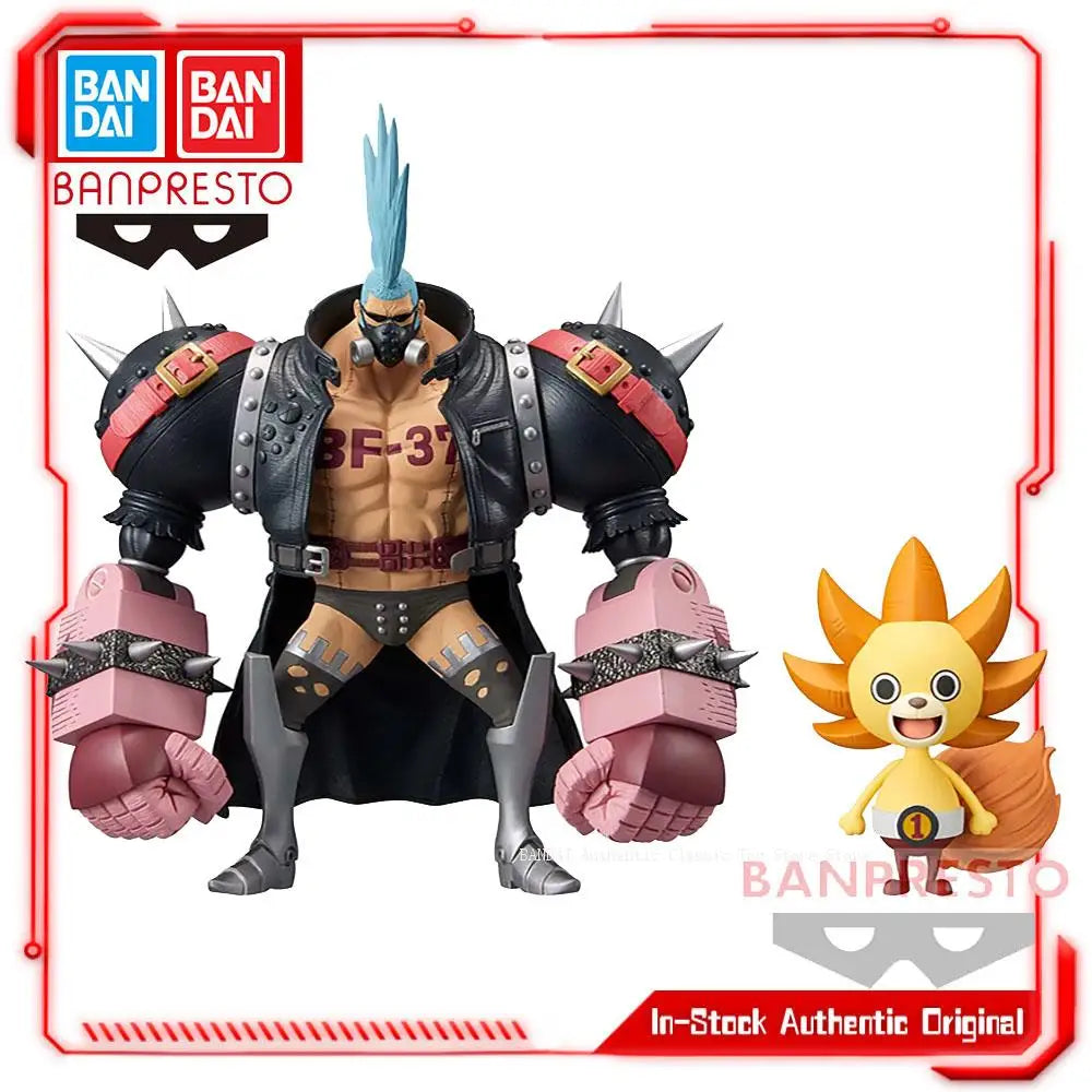 Original Bandai Banpresto One Piece The Grandline Men Franky Thousand Sunny Anime Actionfiguren Modell Geschenk für Anime-Fans Spielzeug