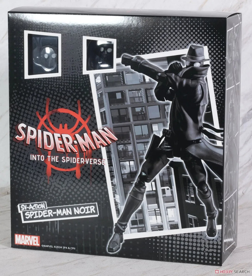 Spider Man Noir Peter Parker Ultimate Spider Man Earth-90214 Darkness Black Marvel legend SHF Toys Action Figure Model Kids Gift