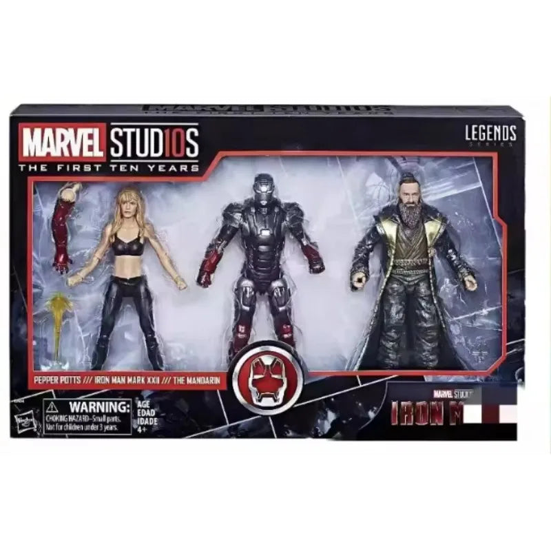 Original Marvel Legends Series PEPPER POTTS//IRON MAN MARX XXII//THE MANDARIN Action Figure Model Toys Gift