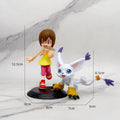 Digimon Adventure Figure 8-17cm Yagami Taichi Agumon Ishida Yamato Gabumon Yagami Hikari Tailmon Takaishi Takeru Patamon Anime