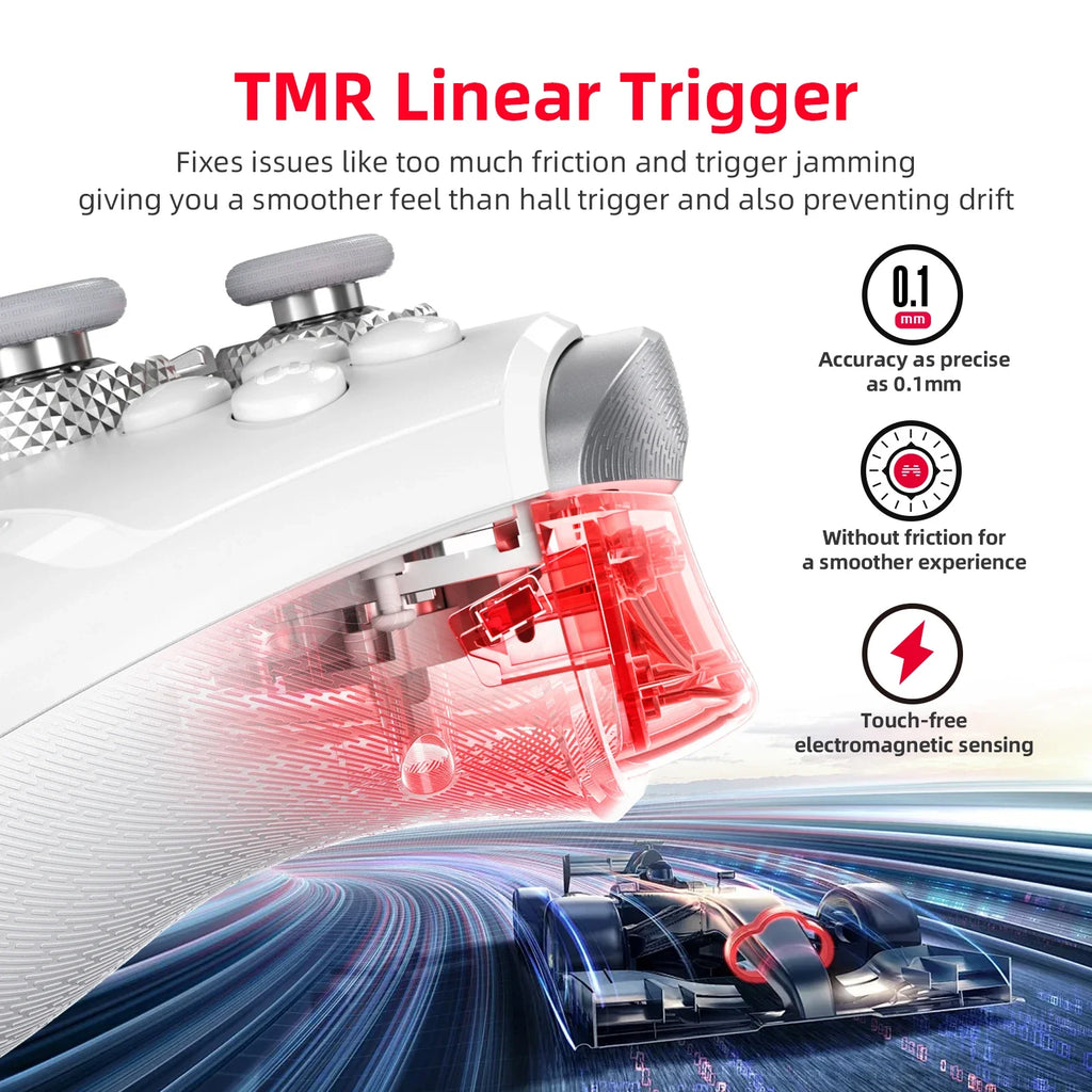 Beitong KP40 Elite Wireless Controller with TMR Joysticks with Bluetooth Gamepad for PC, Switch and Mobile