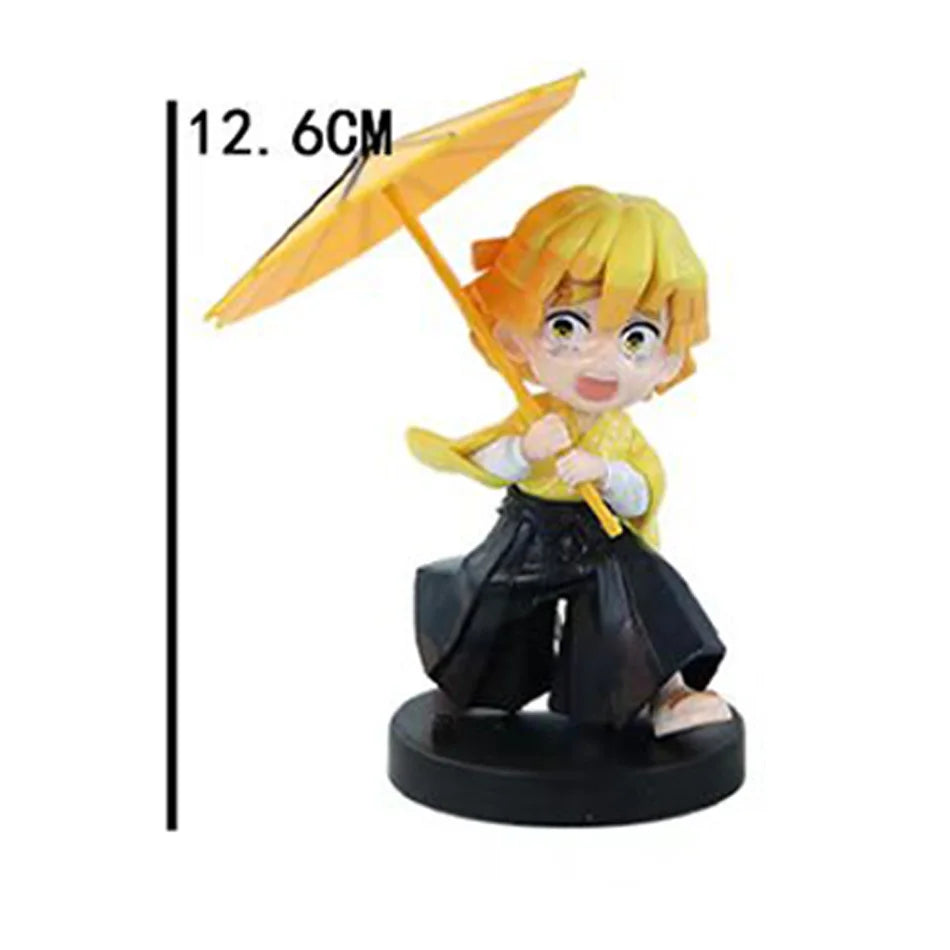 Demon Slayer Plum Rain Series Blind Box Nezuko Tanjiro Q Version PVC Figures Mystery Pack Birthday Christmas Gift