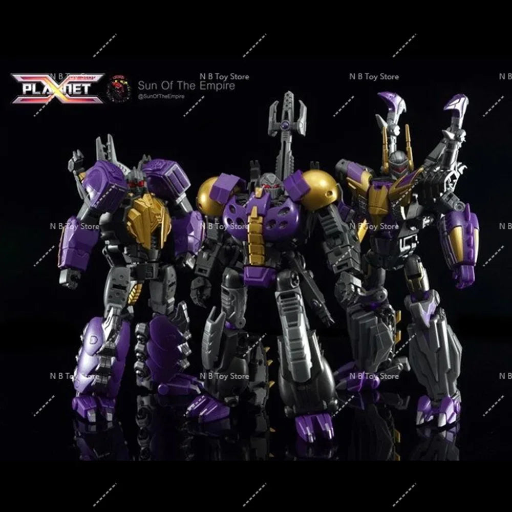 Action Figure of Transformer Planet-X PX-17, Insecticon Kickback, Shrapnel, 3 Pieces, with Box, 18, 19 Px