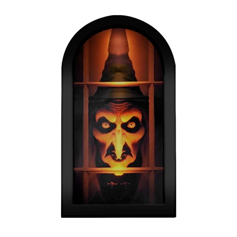 A69ehalloween Decor Gruselige Gruselige Geister Gruselige Augen Geisterspiegel Hologramm Halloween Geister Hexenspiegel