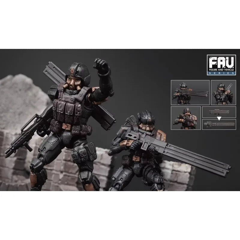 FAV-A143 1/18 Scale Action Figures Acid Rain War A144 Super Skeleton Desolate P5 Model for 3.75-inch Soldier Collection Dolls