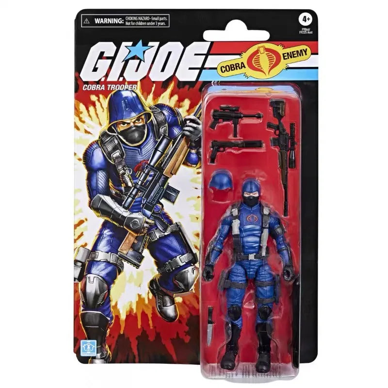 Original Hasbro G.I. Joe Classified Series Retro Cardback Cobra Trooper Action Figure Collection Toys Ornaments