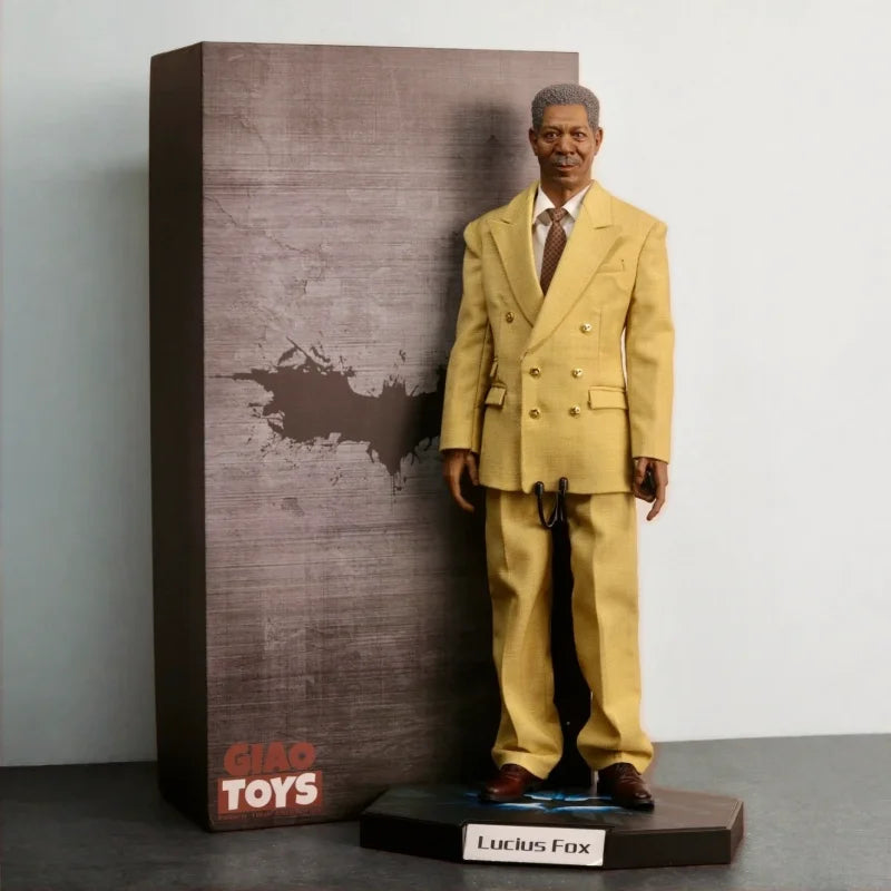 Giao Toys The Dark Knight Rises Cto Lucius Fox G003 Action Figure Pvc Model Collection Accessories Toy Gift Decoration Ornaments