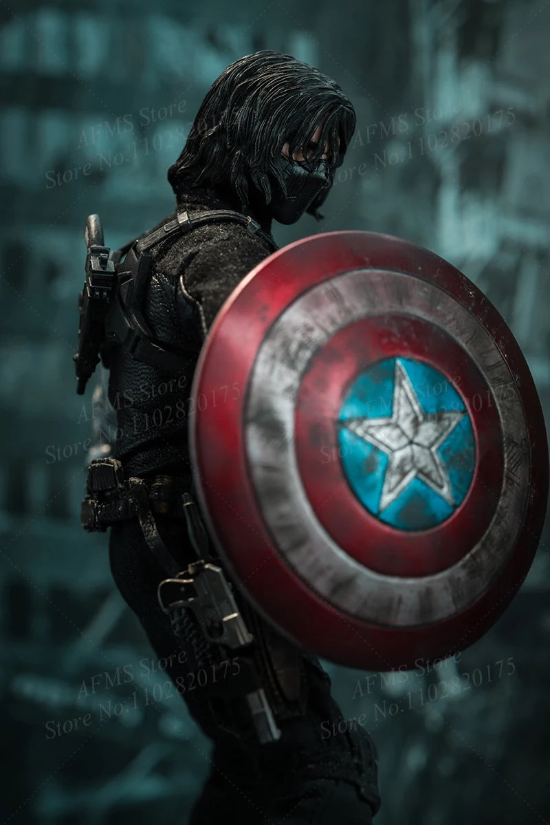 Nota Studio 1/12 Scale Collectible Figure Winter Soldier Bucky Barnes Masked Killer 6" Leather Deluxe Men Soldier Action Figure