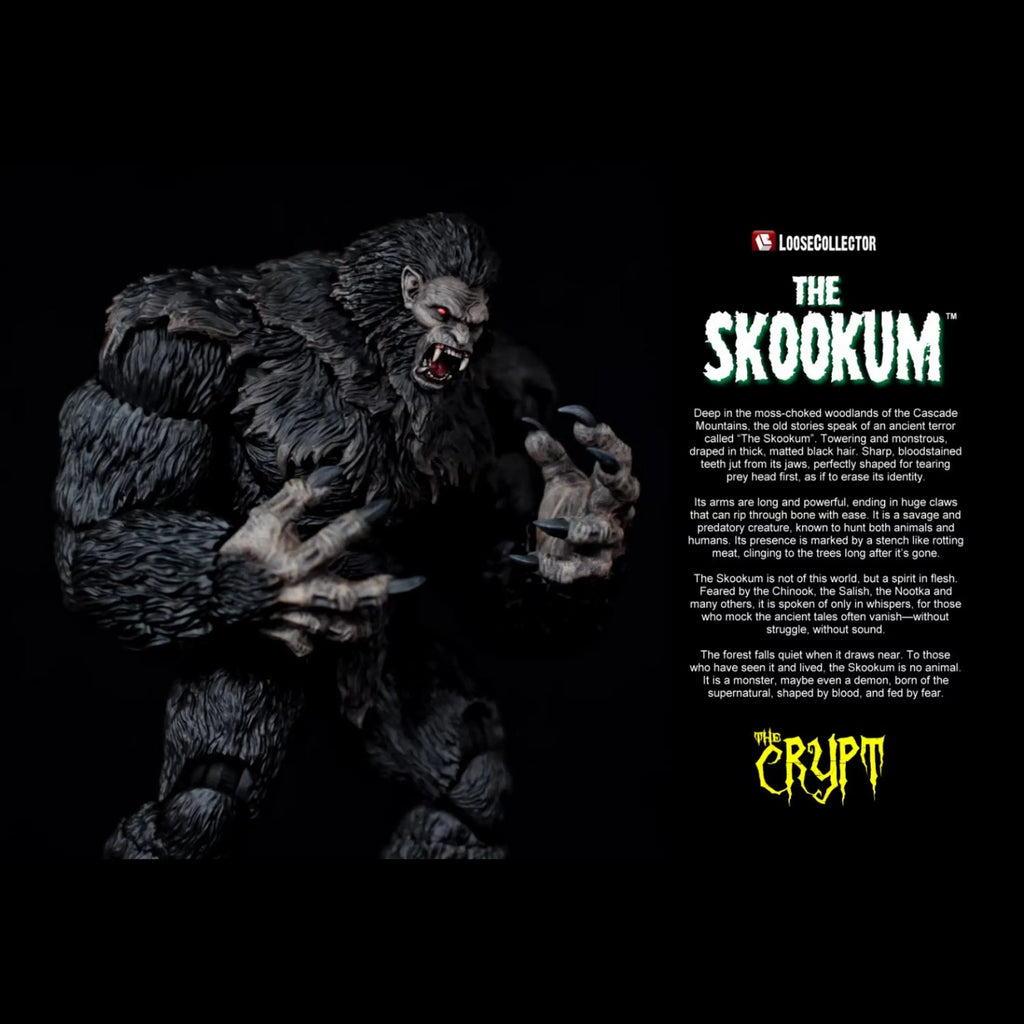 In Stock Original Monster 1/12 Snowman Bigfoot Black Giant Savage Movable Monster Collection Birthday Gift
